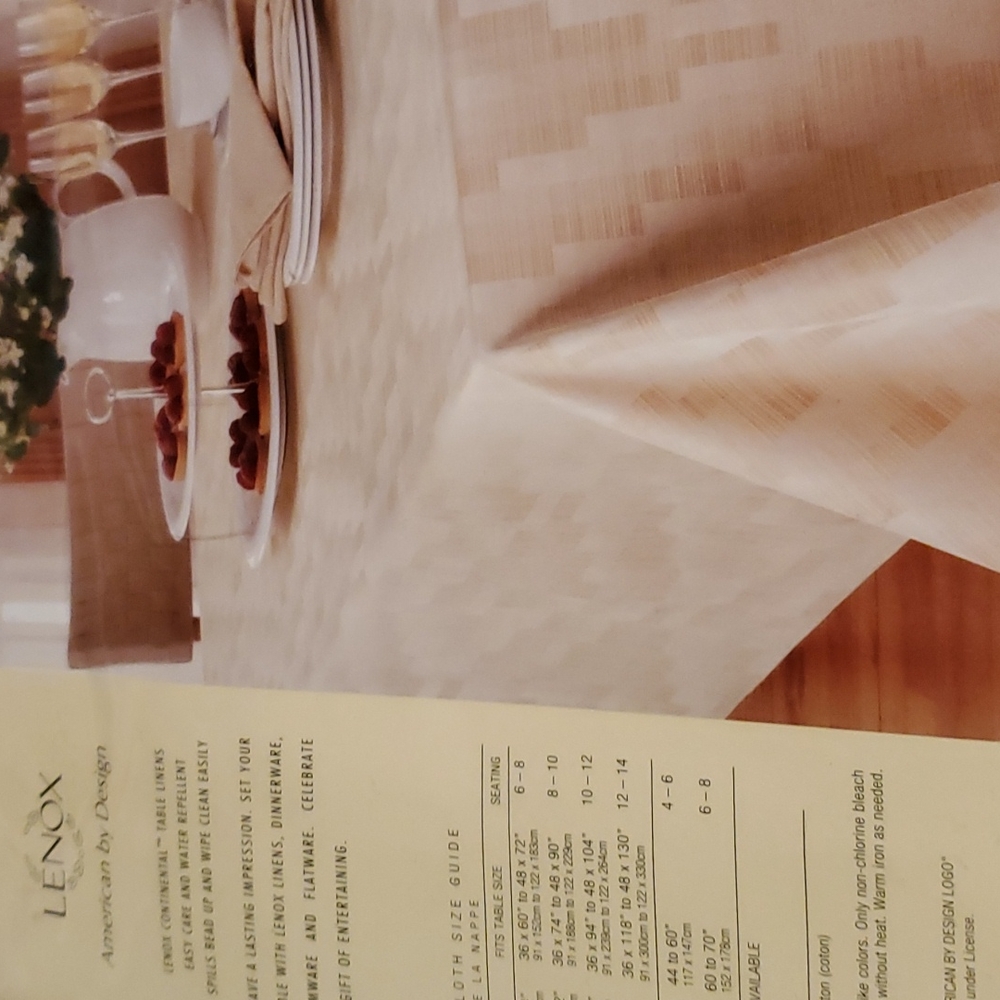Lenox table cloth